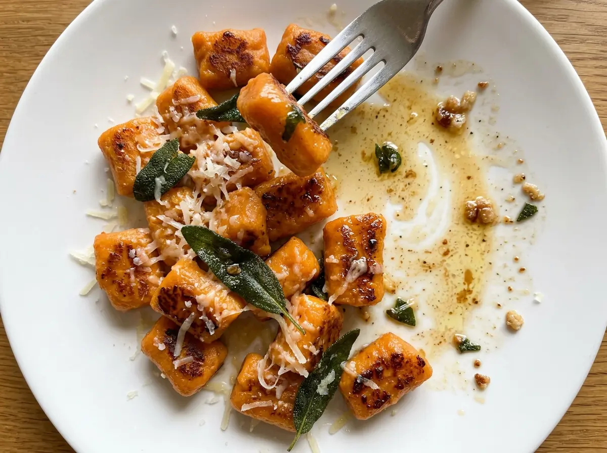 Sweet Potato Gnocchi with soft ridges